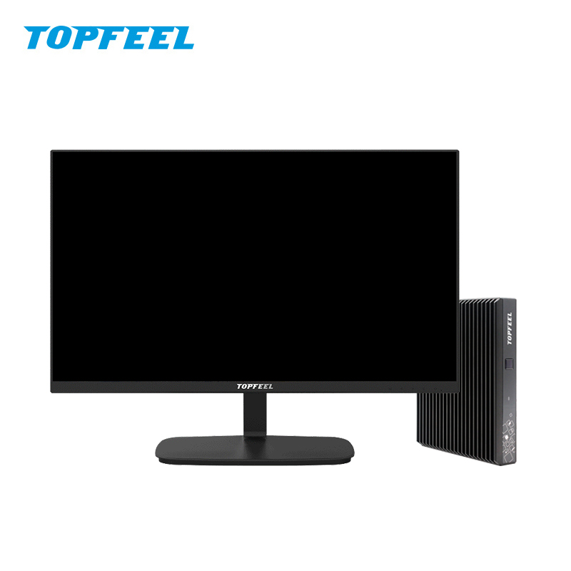 极夜TOPFEEL迷你电脑T60M 3865U/8G/128G/23.8英寸套机W7 HOME 3年上门政府节能采购清单