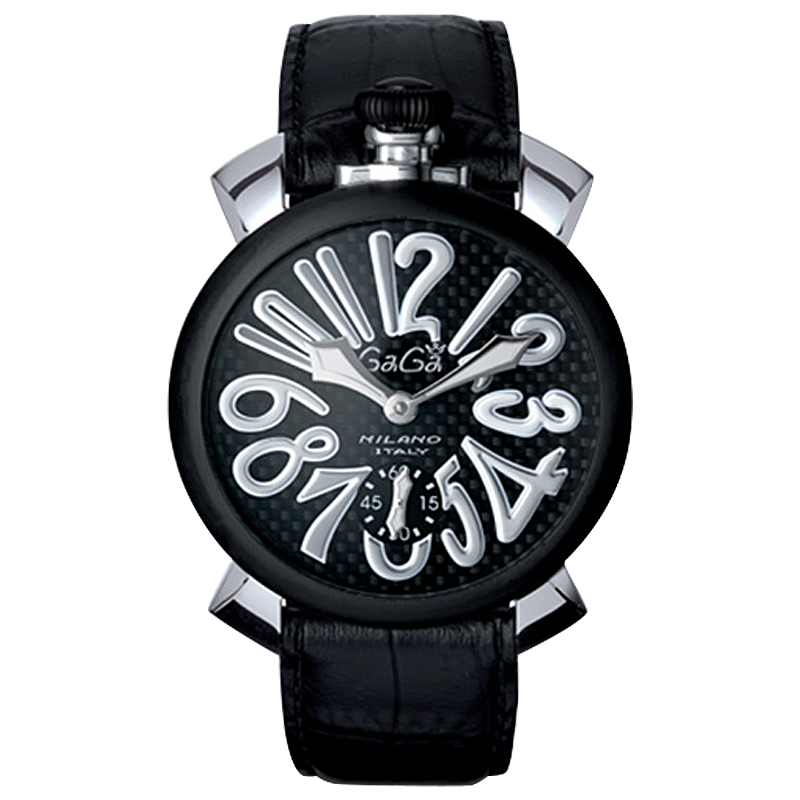 GaGaMilano手动48MM系列机械表瑞士制造PVD处理手表男女5013.02S
