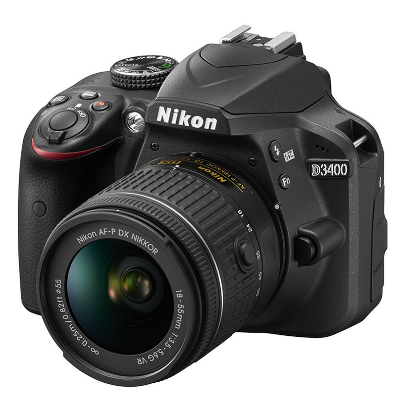 尼康(Nikon) 单反相机套装(含闪迪32G卡 包 保护镜 三脚架 清洁套装金刚膜)D3400+18-55(单位:套)