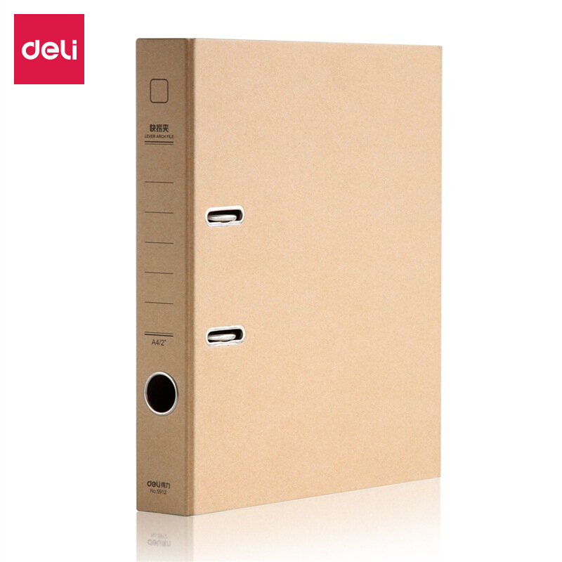 [精选]得力(deli)5912 牛皮纸系列2英寸快劳夹 黄 单只装