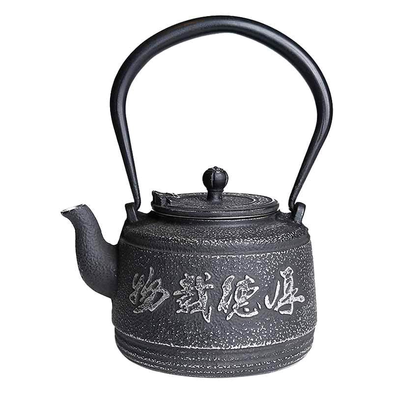 常生源 茶壶耐高温大容量烧水铁壶电磁炉手冲泡茶壶铸铁壶 厚得载物铁壶