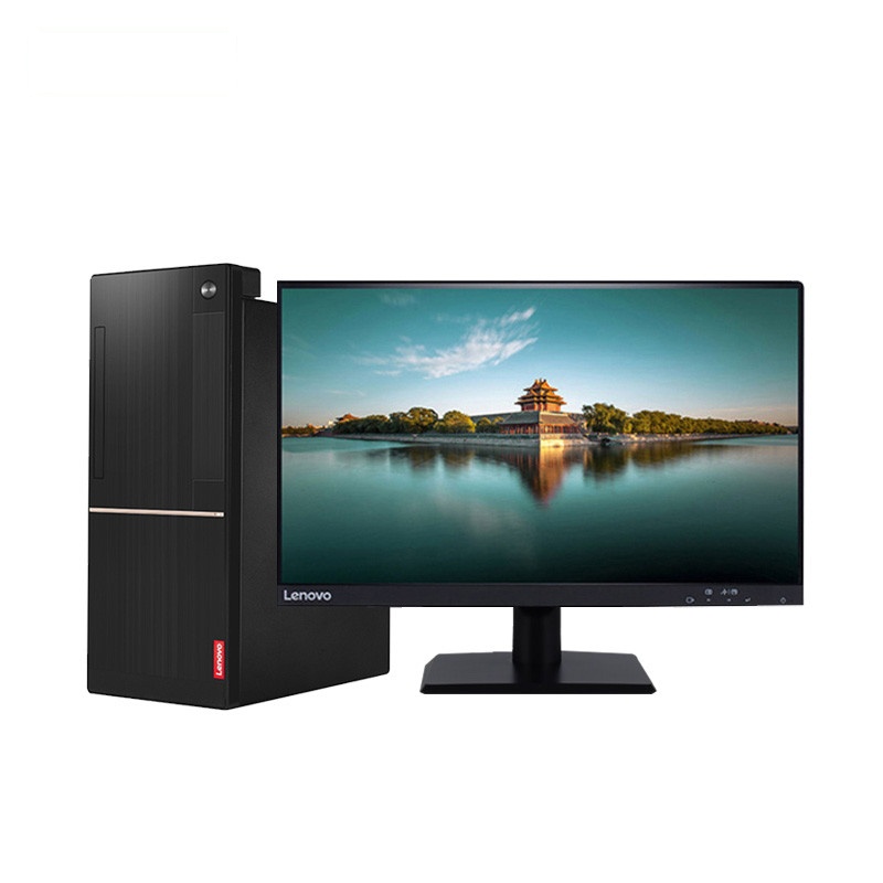 联想(Lenovo)扬天商用T4900d台式电脑+23英寸屏(I5-7400 4G 1T 2G独显 刻录 W10H)
