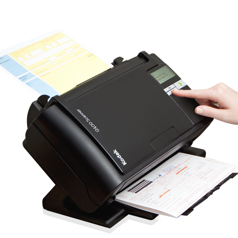 柯达(Kodak) i2400扫描仪A4 高速高清批量自动 馈纸式 身份证彩色双面扫描