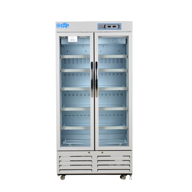 白雪YCP-450 医药柜 药品立式对开门冷藏柜 商用立式冷柜 商用高效冷藏陈列柜 静音节能展示柜 展示柜