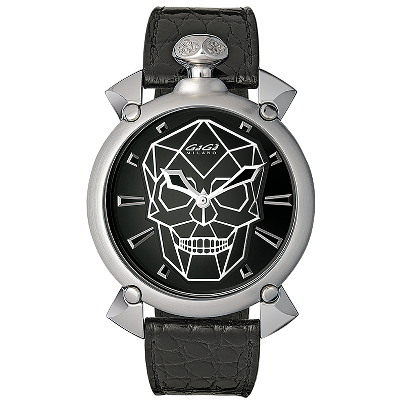 GaGaMilano手表骷髅系列机械表防水手表瑞士制造手表男女6314.01S