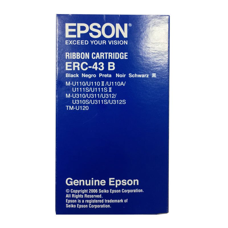 爱普生 EPSON 黑色色带架 ERC-43B (单位:个)