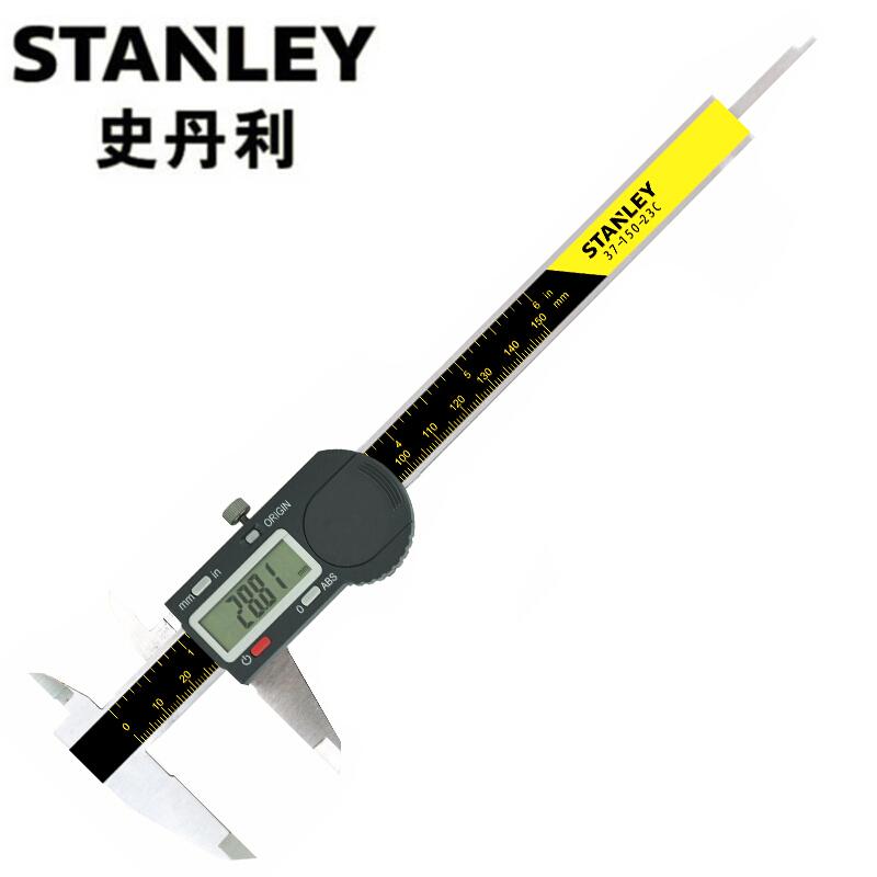 史丹利(Stanley) 专业级 数显 游标卡尺 0-200mm 37-200-23C (单位:把)