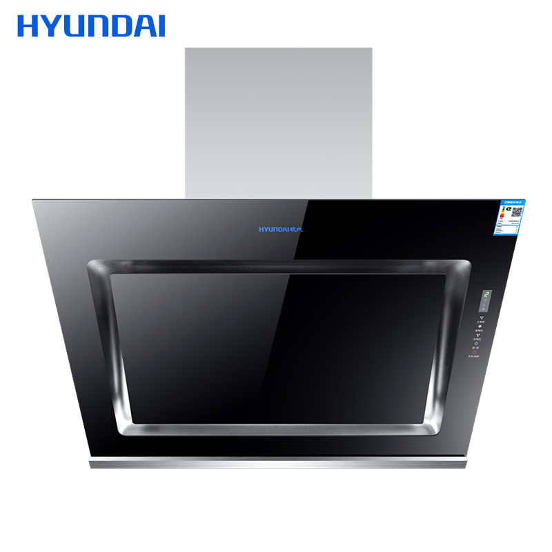 韩国现代(HYUNDAI)油烟机2980DS侧吸式 免拆洗吸油烟机 抽油烟机 近吸式脱排烟机 大吸力 触控式 19m³