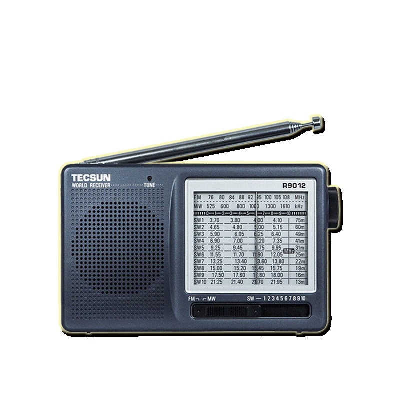 [加赠原装电源适配器+4节干电池]德生收音机R9012 老年人便携式全波段高灵敏度收音机调频半导体广播专业收音机