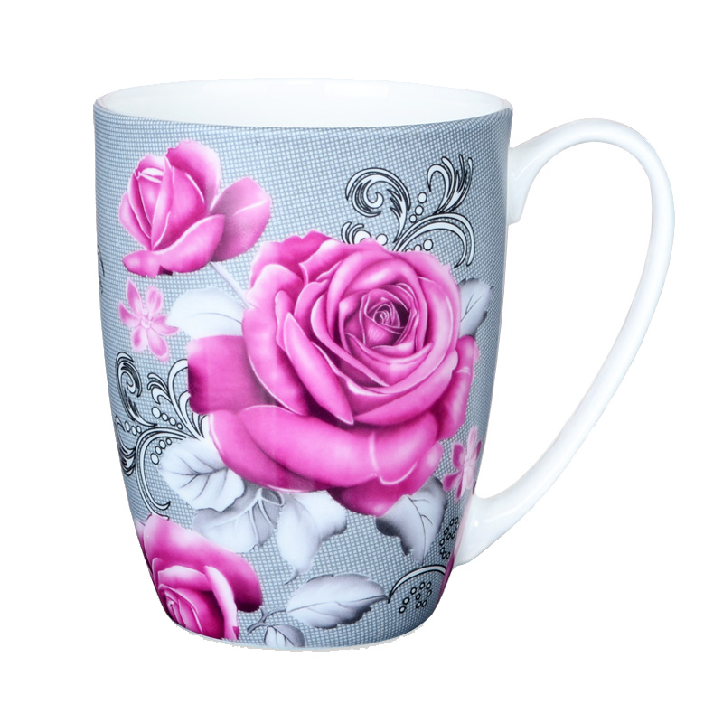 金禹瑞美(REMEC)水具/水杯(6色可选)唐山骨瓷月光系列水杯 茶杯 陶瓷杯 骨瓷杯 奶杯 咖啡杯