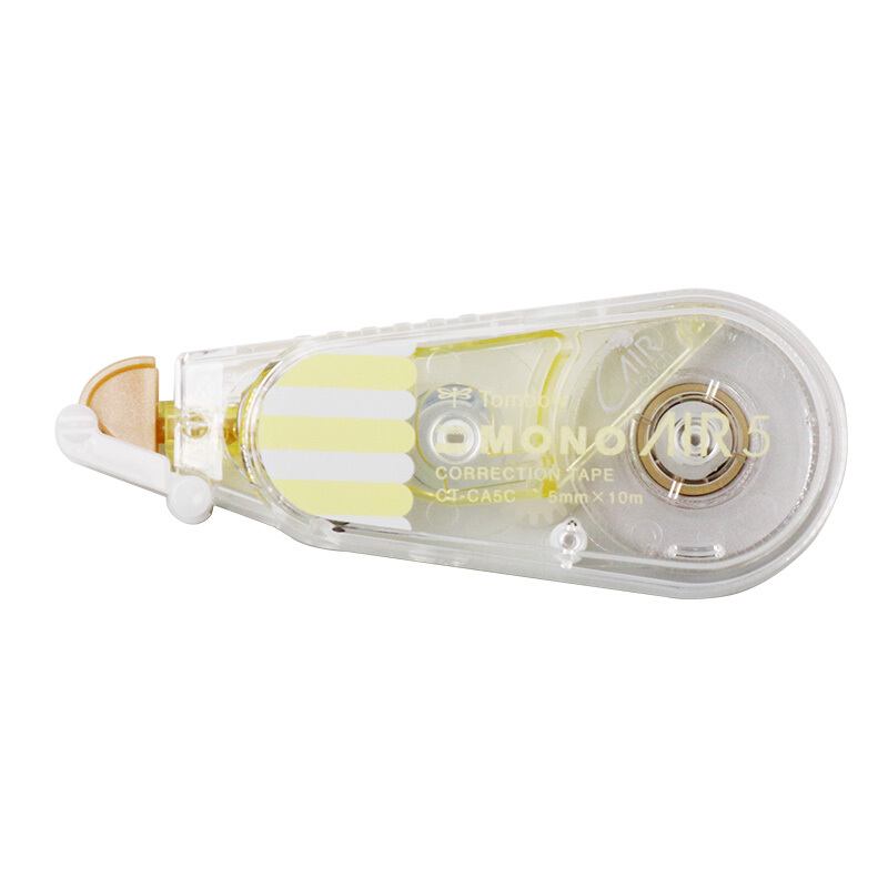 蜻蜓(Tombow)修正带 可爱 小学生涂改带 创意多功能改正带 学生用 CT-CA5C 条纹黄
