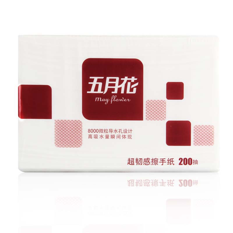 五月花 100%原生木浆 擦手纸 A181600 (单位:包)