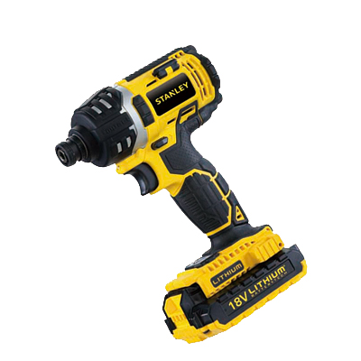 史丹利Stanley 18V 锂电充电式冲击起子(吹塑箱)2×2.0Ah电池 STCI1802
