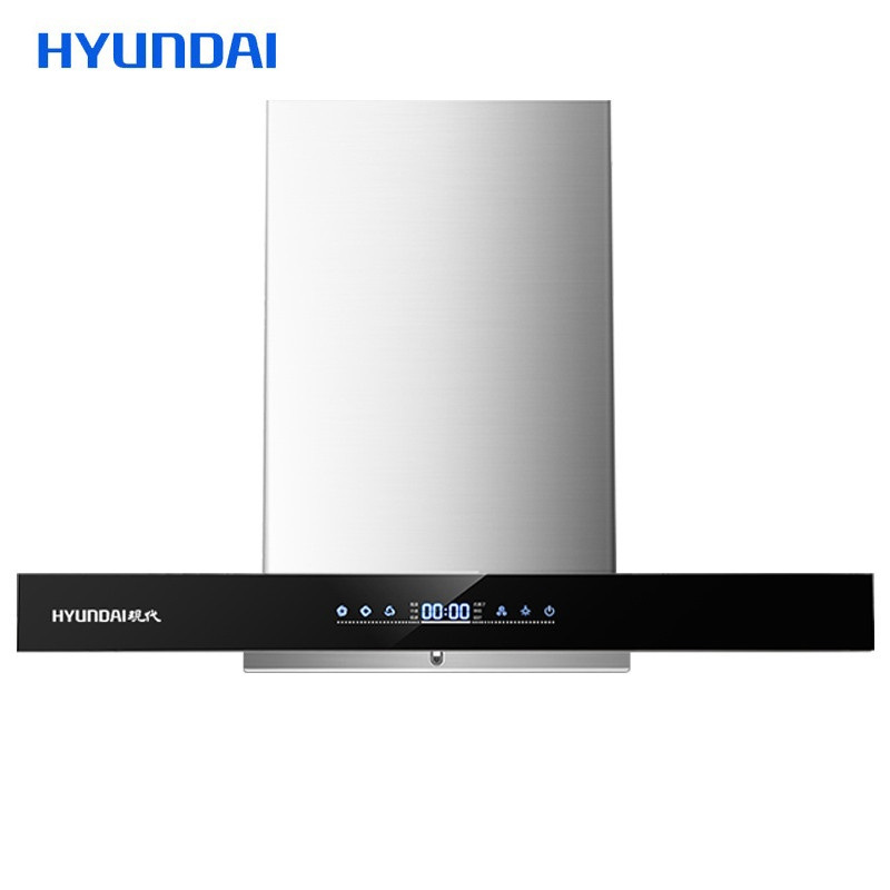 韩国现代(HYUNDAI)油烟机欧式 902F 烟机顶吸式 抽油烟机 T型 吸油烟机 触控式 免拆洗 5年保修 18m³