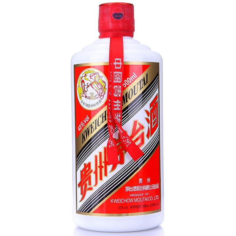 贵州茅台酒 2017/2018 随机发货 43度飞天茅台 500ml 酱香型白酒 单瓶装