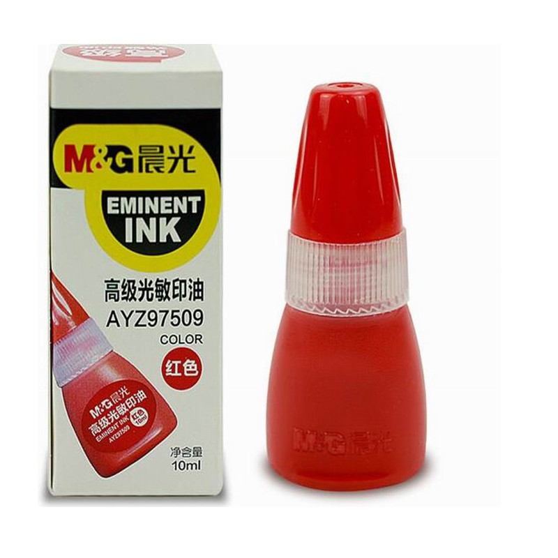 LTSM 晨光(M&G)AYZ97509财务印章印台专用光敏印油10ml红色 单位:个 40个/包