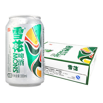 雪花啤酒冰酷拉罐330ml*24听