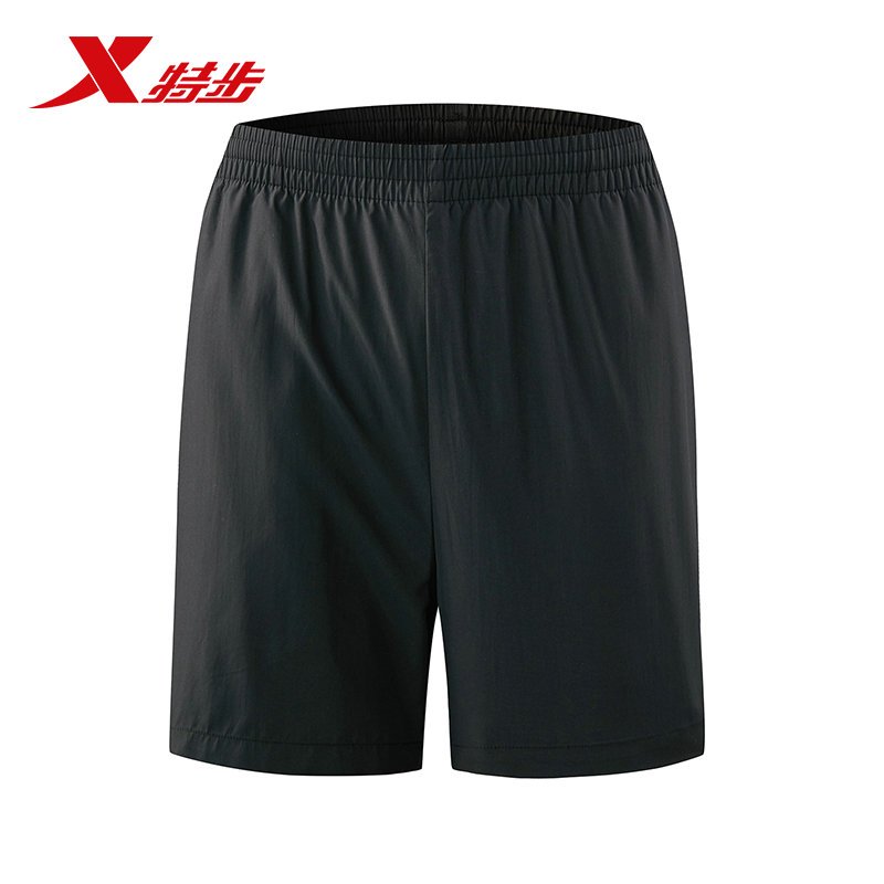 特步(Xtep)男梭织男士轻便系带运动中裤/短裤882229679207