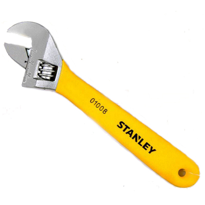 史丹利Stanley B系列沾塑柄活动扳手8寸/200mm STAD01008-23