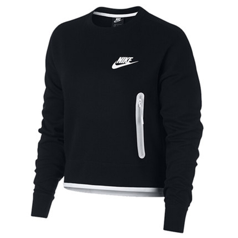 耐克(NIKE)2018女士春秋AS W NSW TCH FLC CREW运动卫衣939930—011