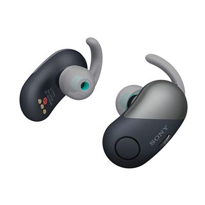 Sony/索尼 WF-SP700N(黑色)迷你蓝牙耳机双耳降噪真无线隐形耳塞式微型运动跑步苹果安卓重低音可接听电话