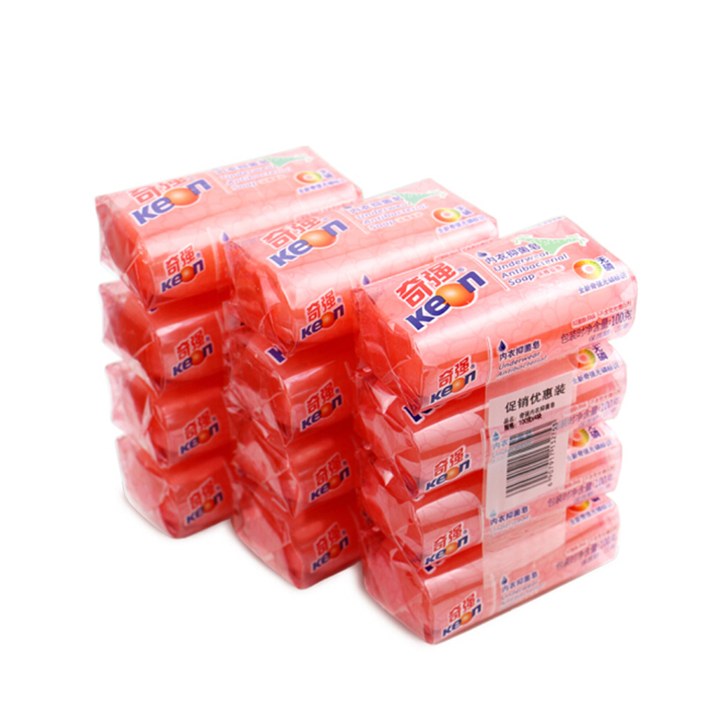 奇强内衣皂杀菌女士除菌内衣裤专用洗衣皂100g*12块透明肥皂
