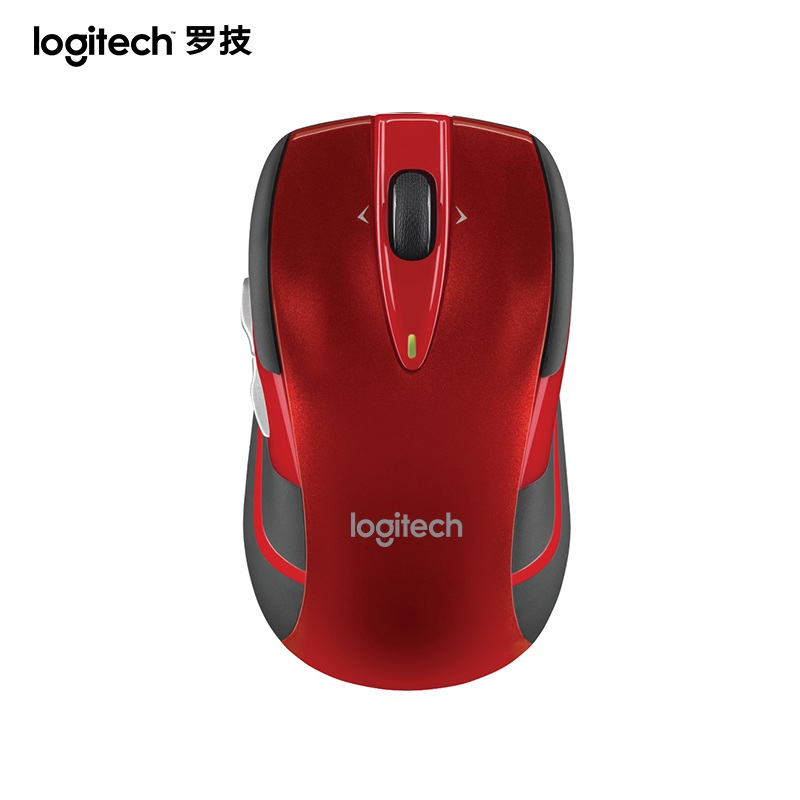 罗技(Logitech)M545无线激光鼠标笔记本台式电脑办公省电激光鼠标无线(红色)