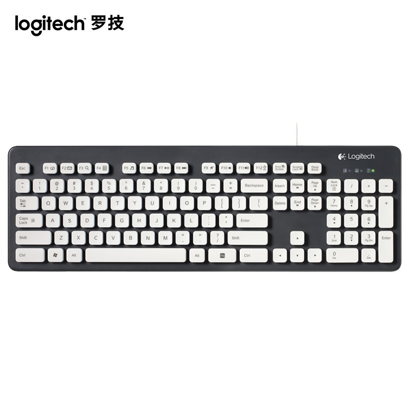 罗技（Logitech）K310 有线水洗键盘可水洗防水笔记本电脑办公巧克力薄膜键帽