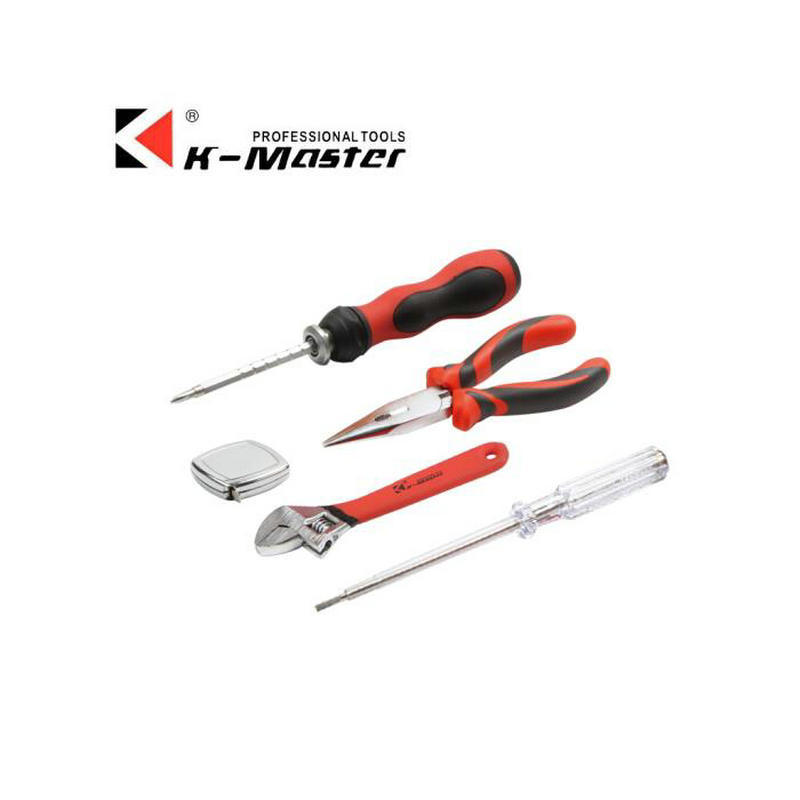 凯马特K-Master 5件工具套装家用工具箱多功能维修 KMT-6618