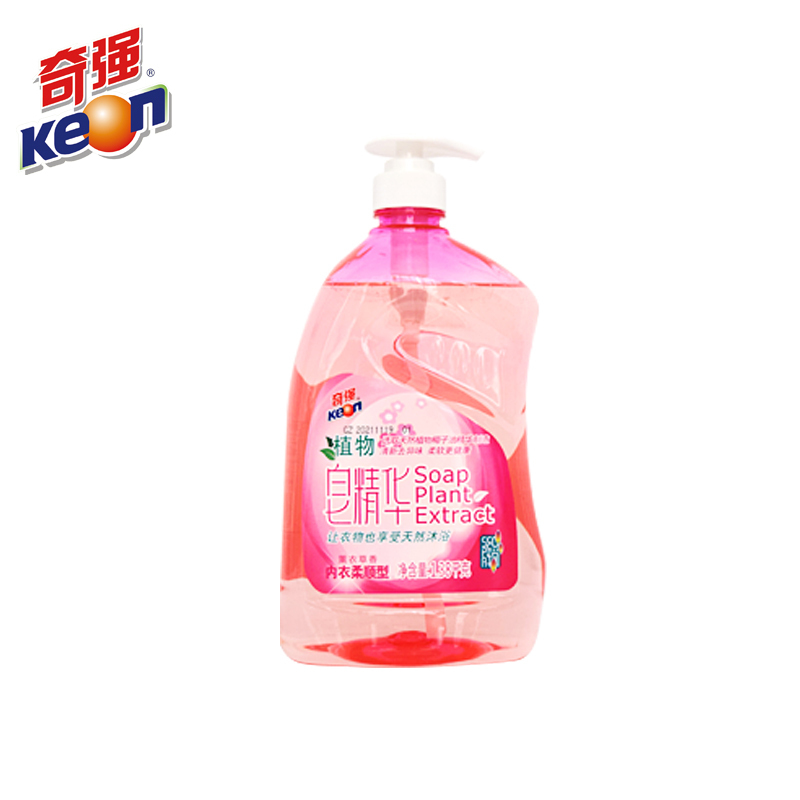 奇强Keon 1.38KG植物皂精华内衣型 萃取植物精华 植物皂液 洗衣皂液 8瓶/箱 (单位:箱)