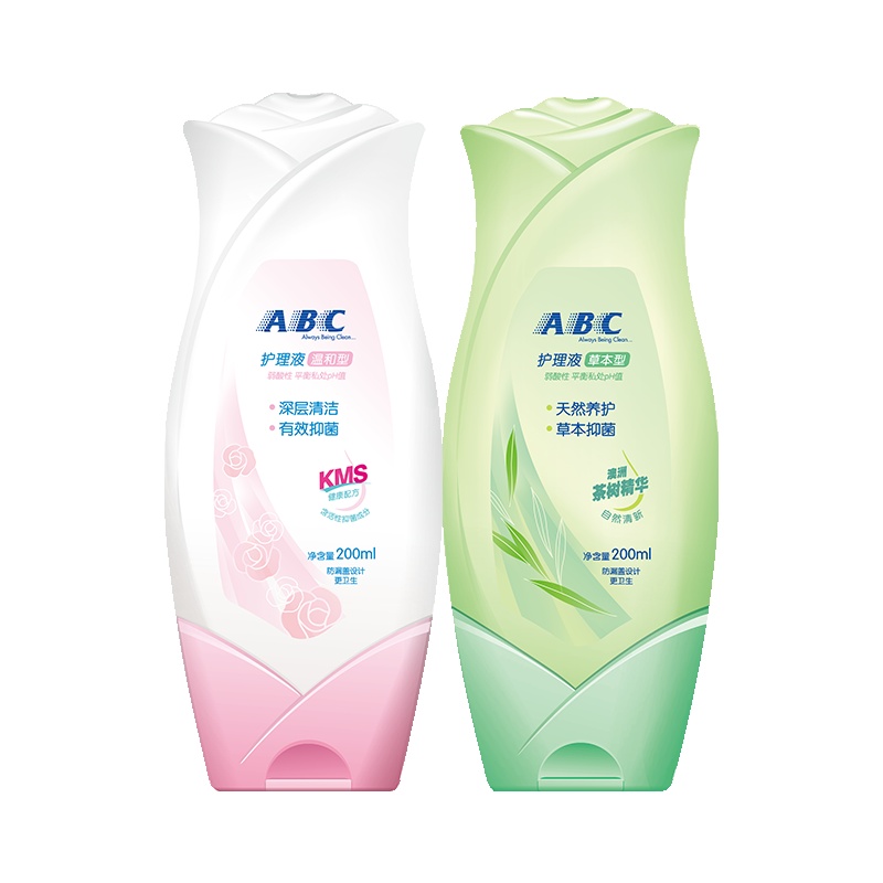 ABC卫生私处洗液组合200ml*2瓶装护理液清洁中和异味健康呵护