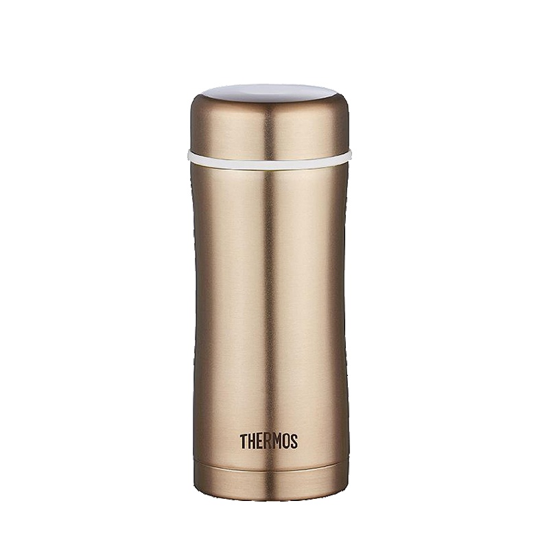 (自带不锈钢茶漏,商务精品)膳魔师保温杯TCCG-400 GL 金色 400ML 方便泡茶 礼赠