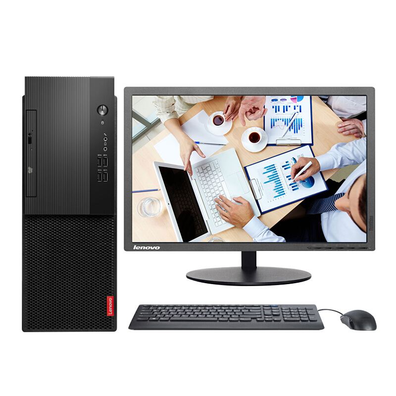 联想/Lenovo 启天M415-D003 19.5英寸台式计算机 i5-6500 4G 1T DVD刻录光驱