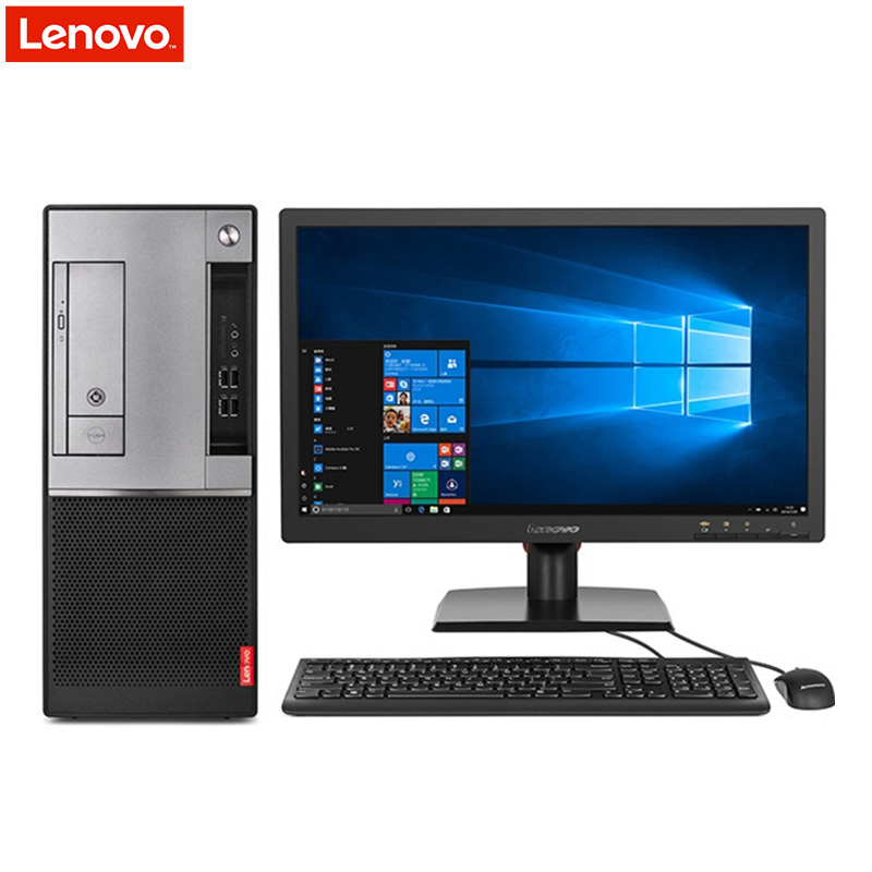 联想(lenovo)扬天A6800t 商用台式电脑 19.5英寸屏(I5-7400 4GB 1TB 2G独显 刻录 Win10)