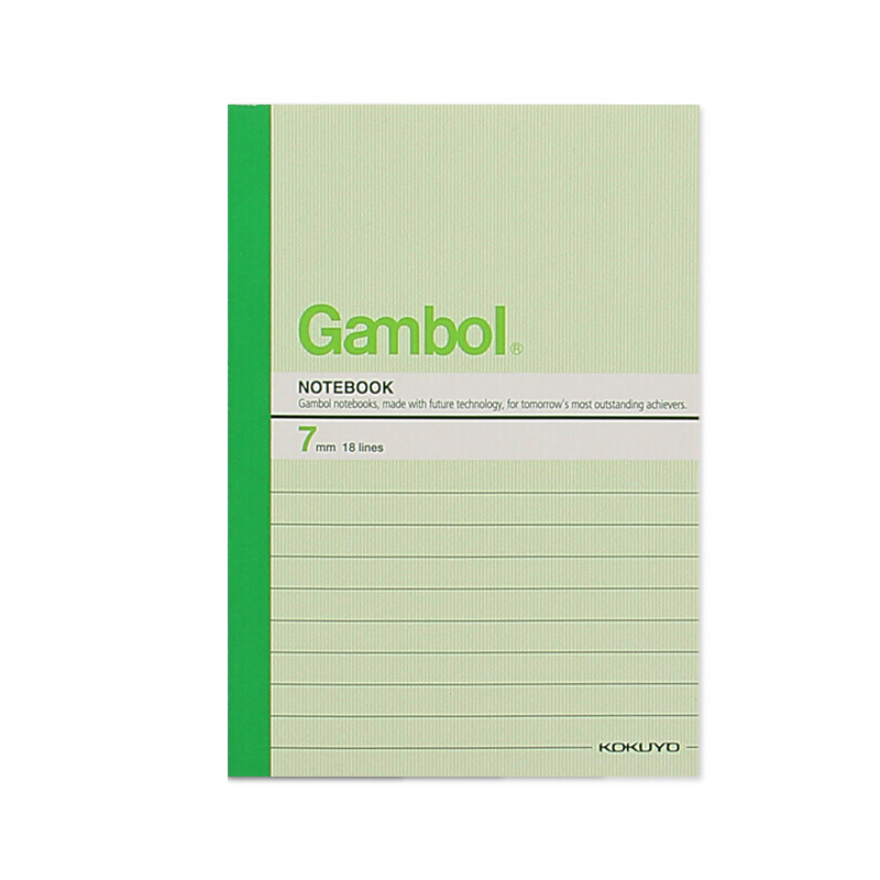 国誉(KOKUYO)渡边Gambol笔记本胶装本 7mm行距WCN-G6007 B5 100页 6本装颜色随机发货