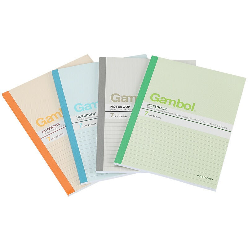 国誉(KOKUYO)Gambol系列 无线装订本/记事本//软抄本 50页A5 WCN-G5507颜色随机12本装