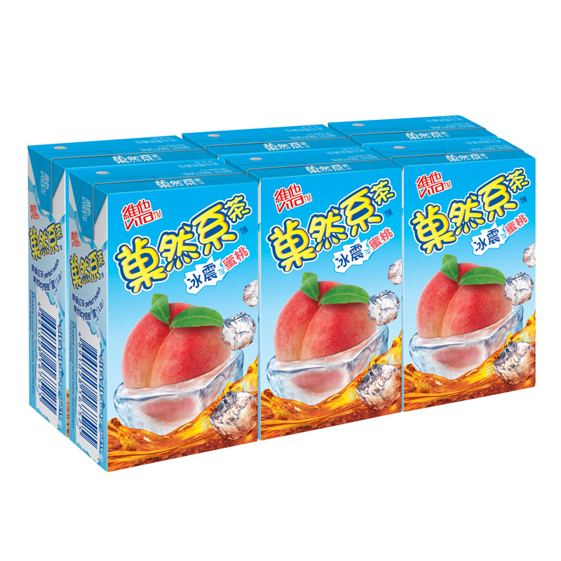 菓然系冰震桃茶250毫升(6包裝)