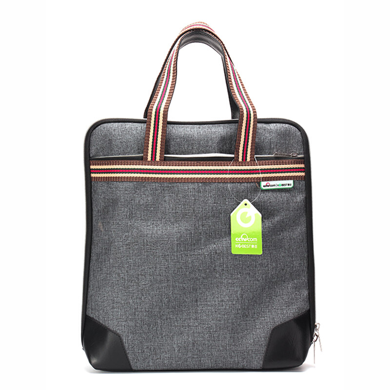 [精选]康百 F6944时尚单肩手提包女士帆布袋拉链袋文件袋A4公文包资料袋 F6944-竖款