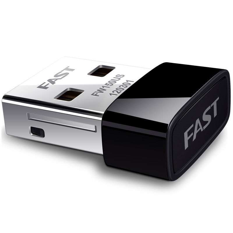 迅捷(FAST)FW150US 迷你USB无线网卡 台式机笔记本随身wifi接收器(单位:只)