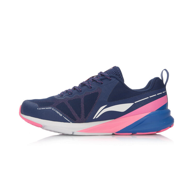 李宁(LI-NING)2017女鞋春季多彩跑步休闲减震跑步鞋运动鞋ARHM036-3