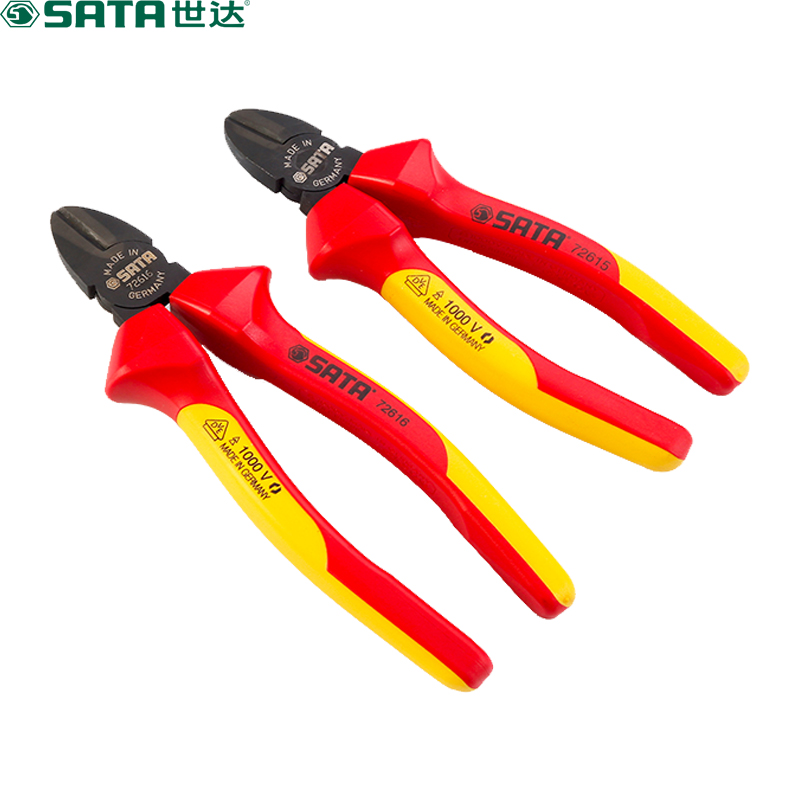 世达(SATA) G系列 VDE绝缘耐压 斜嘴钳 7寸 72616 (单位:支)