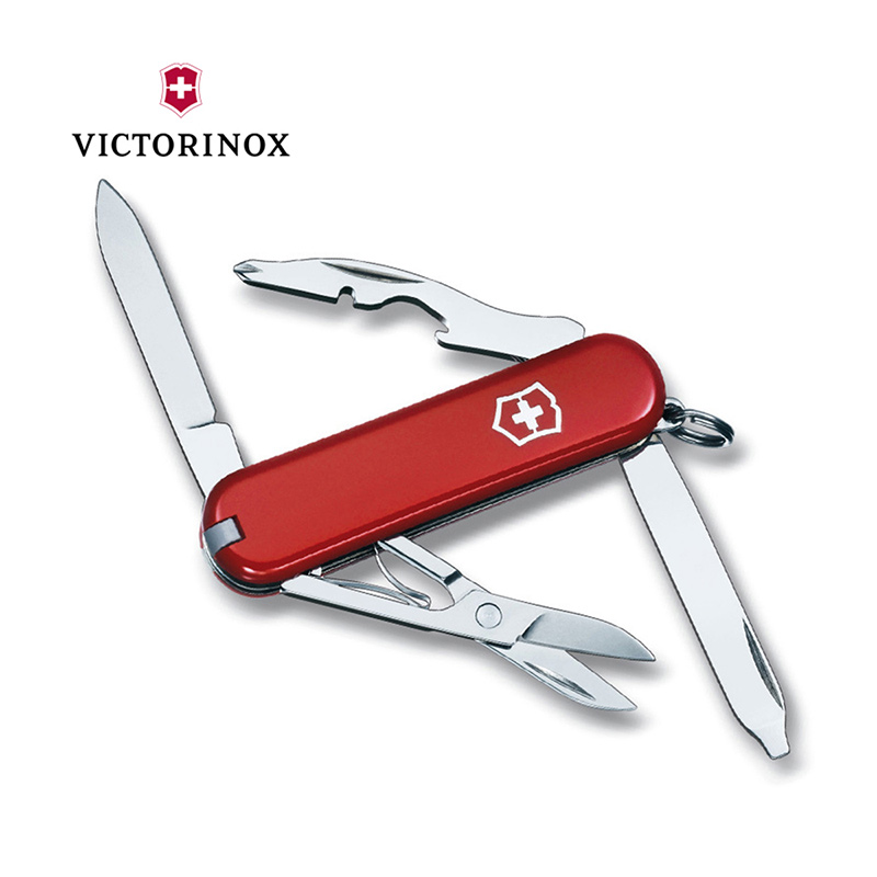 瑞士维氏(Victorinox) 58mm 逍遥派红 0.6363迷你多功能折叠刀
