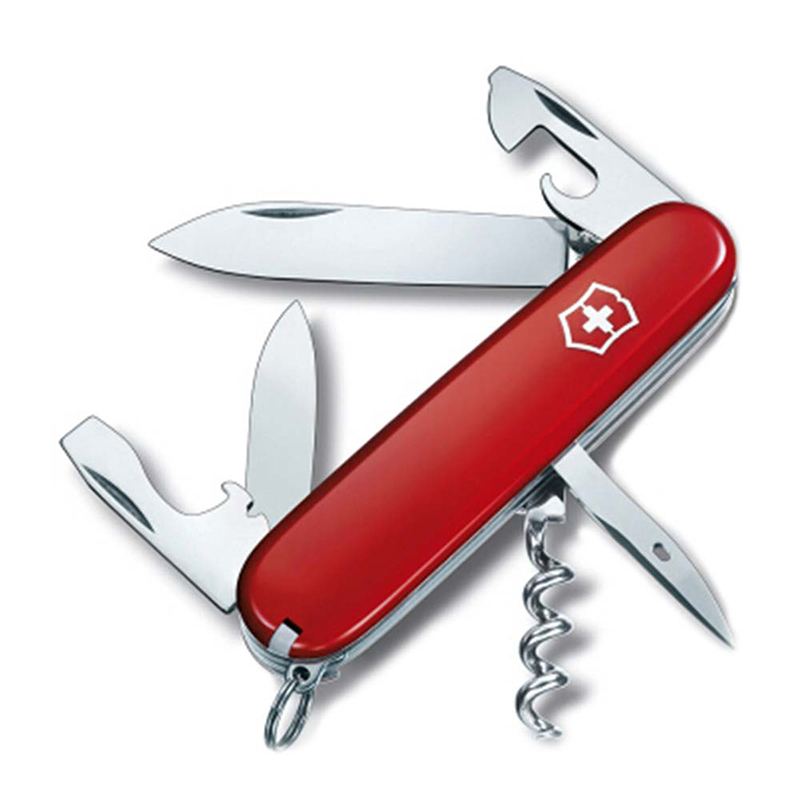 瑞士维氏(Victorinox)斯巴达人(小刀开瓶器酒钻改锥 12功能)红亮面1.3603