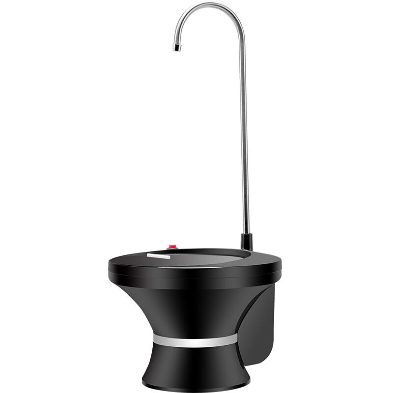 抽水器 家用电动上水器黑色圆盘抽水器 桶装水饮水器 桶桌两用S80