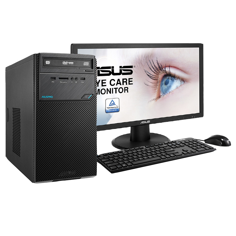 H华硕(ASUS)D521MT 商用台式机整机23.8英寸显示器(I7 6700 4G 1T DVD 集显 WIN7PRO