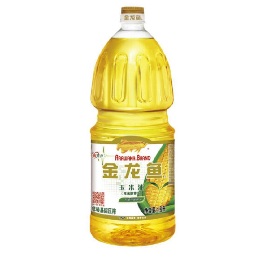 CCSM 金龙鱼 食用油 非转基因 压榨 玉米油1.8L*6桶/箱