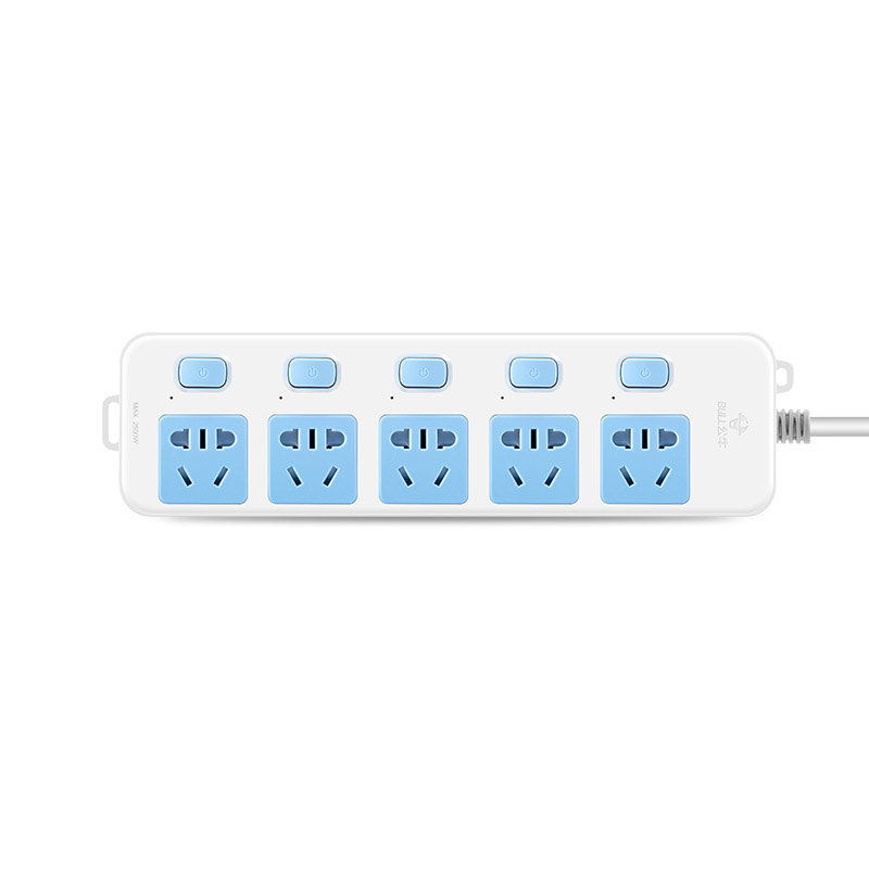 公牛(bull)GN-316全长3米五位插孔分控开关多功能延长线插座/转换器/插排/插线板/接线板