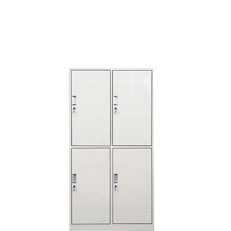 鑫金虎(XIN JIN HU) 钢制四门更衣柜优质加厚款 员工储物柜 带锁铁皮柜 多门储物柜