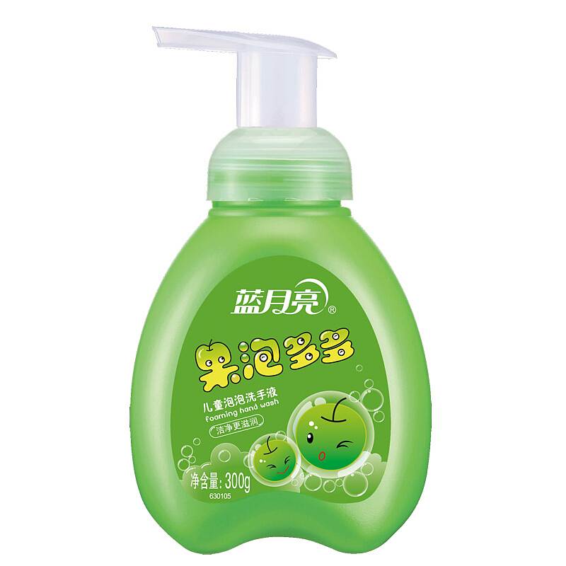 蓝月亮果泡多多青苹果儿童泡泡洗手液300g 6902022135736 12瓶
