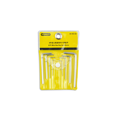 史丹利Stanley 8件套公制迷你内六角扳手0.7-4mm&STMT94553-8-23